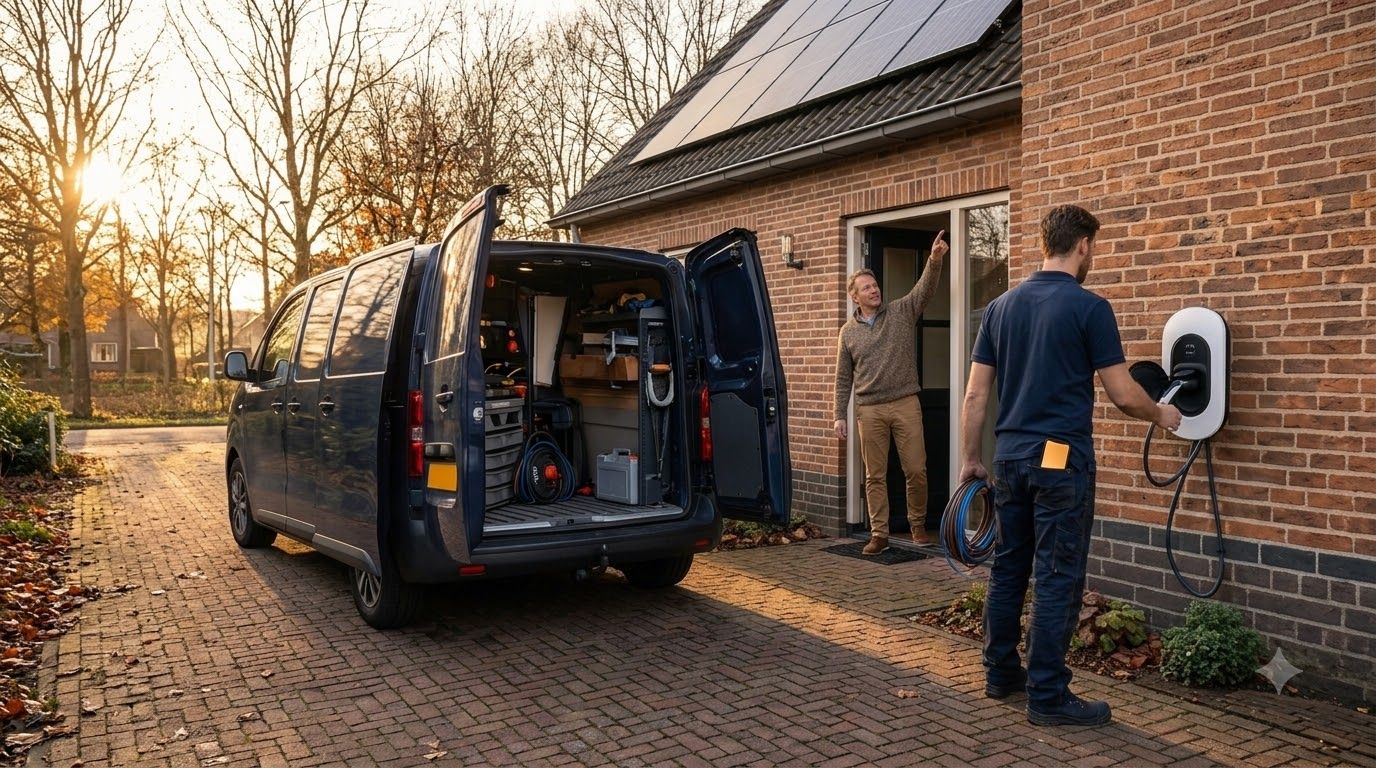 Cross-sell mailflow voor elektriciens na een installatie