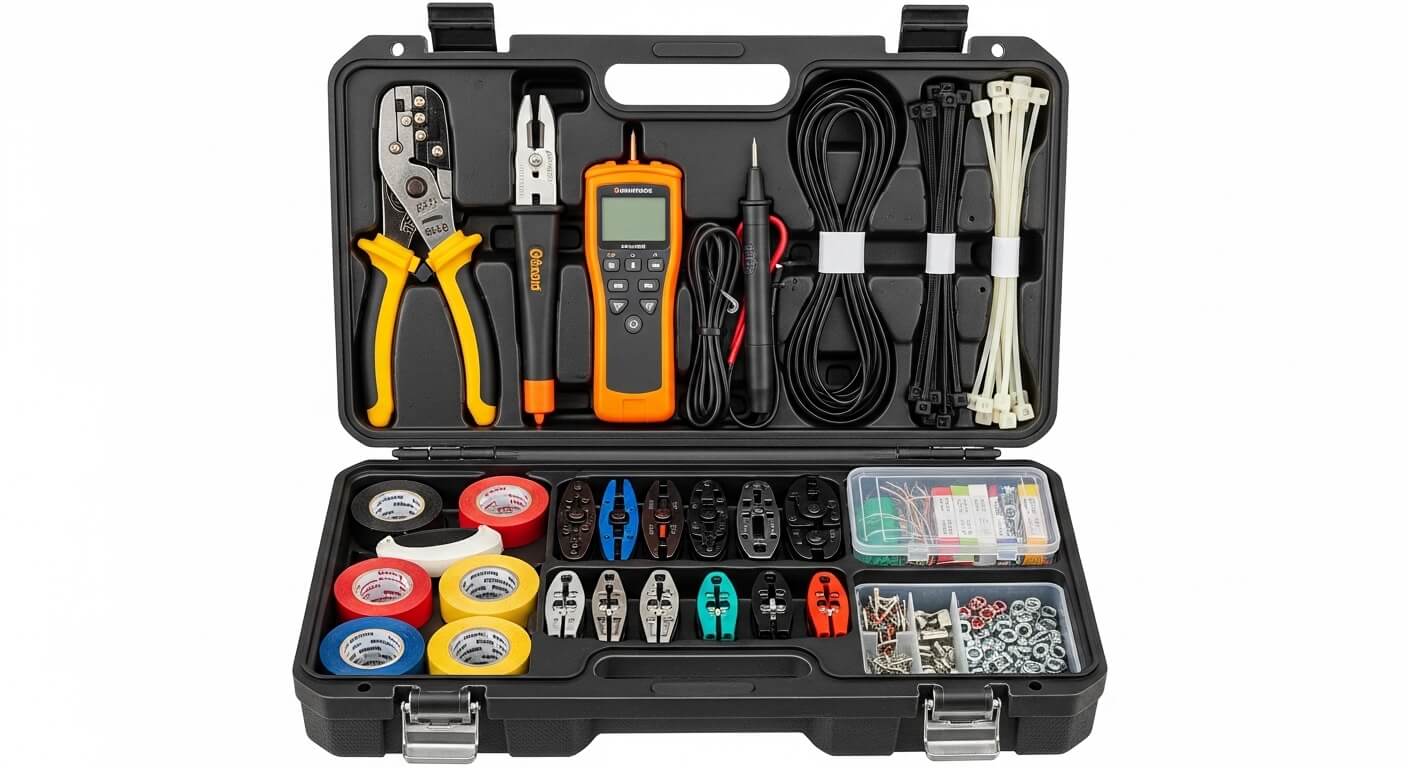 Strak geïnstalleerd schakelpaneel in een moderne woning