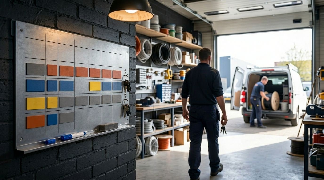 Workflow automatisering elektricien met meerdere monteurs