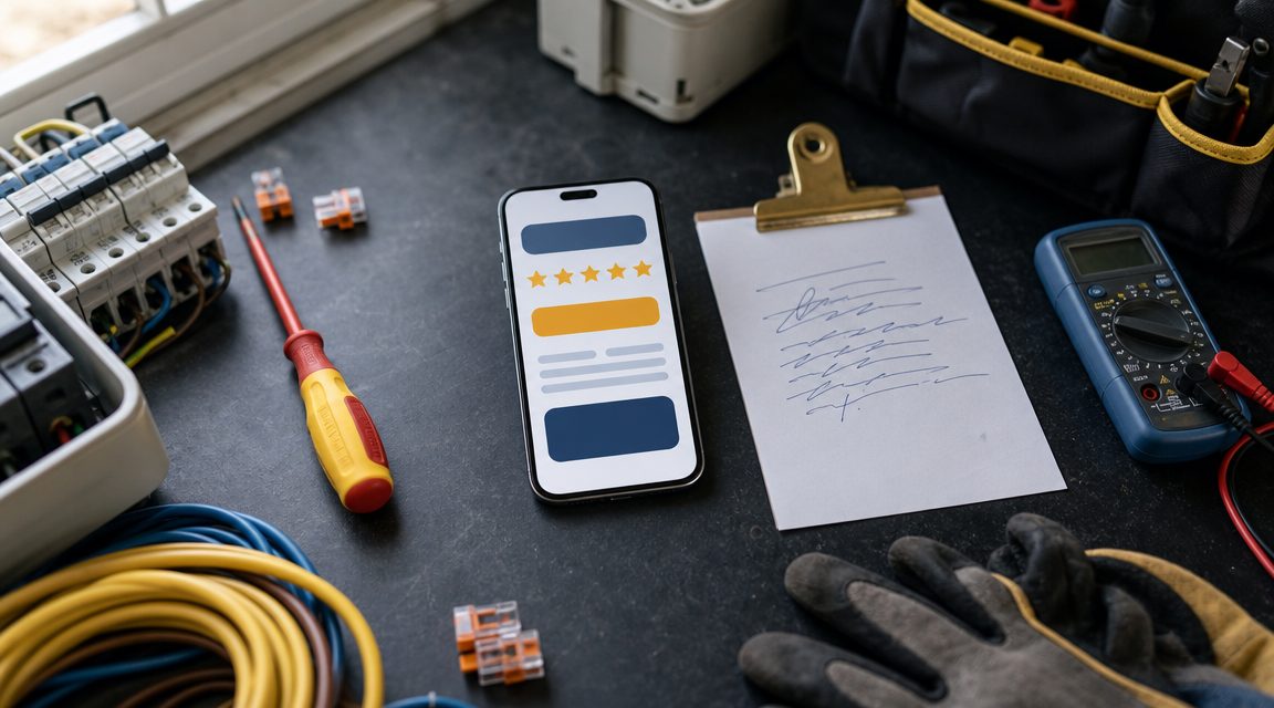 Review pakket voor elektriciens — NFC kaartjes en software setup