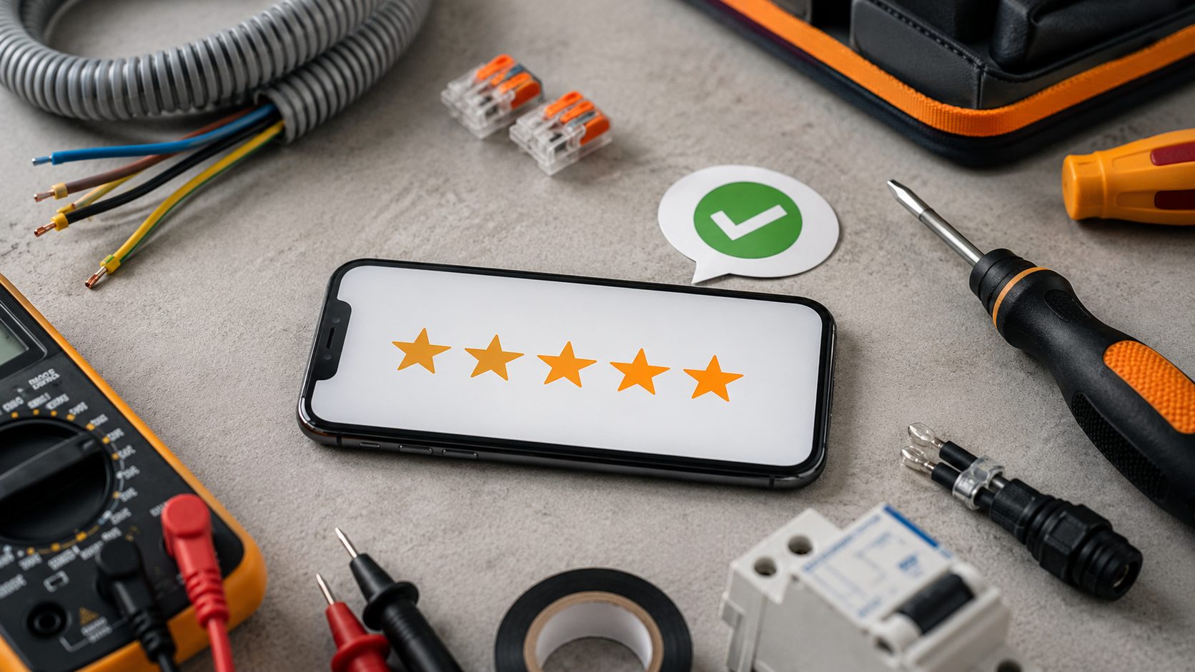 5-sterren reviews op smartphone